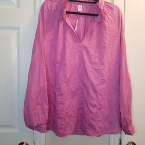 GAP Pink Size XL Tall Women Blouse Shirt